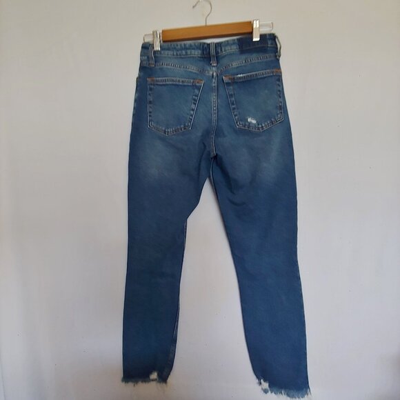 Abercrombie & Fitch exposed zipper Simone high rise slim denim jeans 27 - Picture 7 of 10